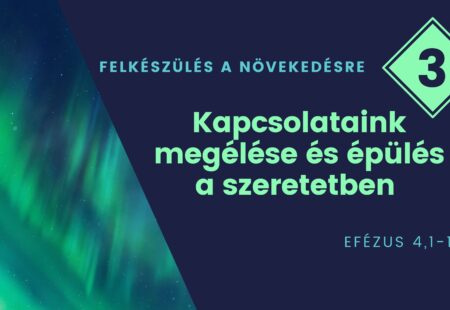 Kapcsolataink helyes megélése, épülés a szeretetben