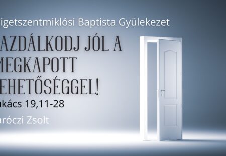 Gazdálkodj jól a megkapott lehetőséggel!